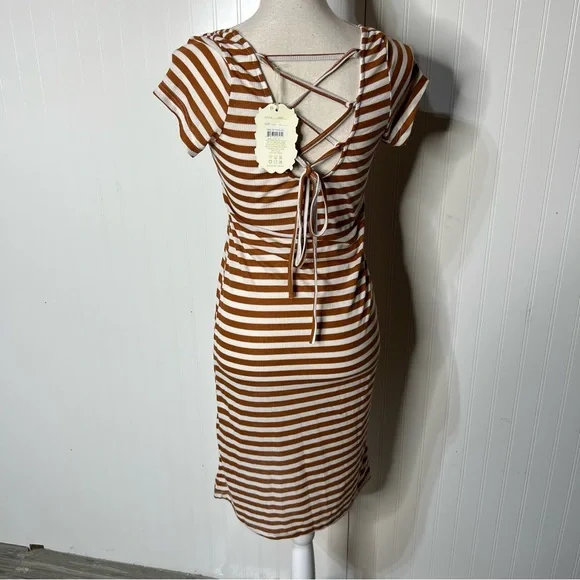 Ace Fashion | Striped Midi Dress - Picture 3 of 6